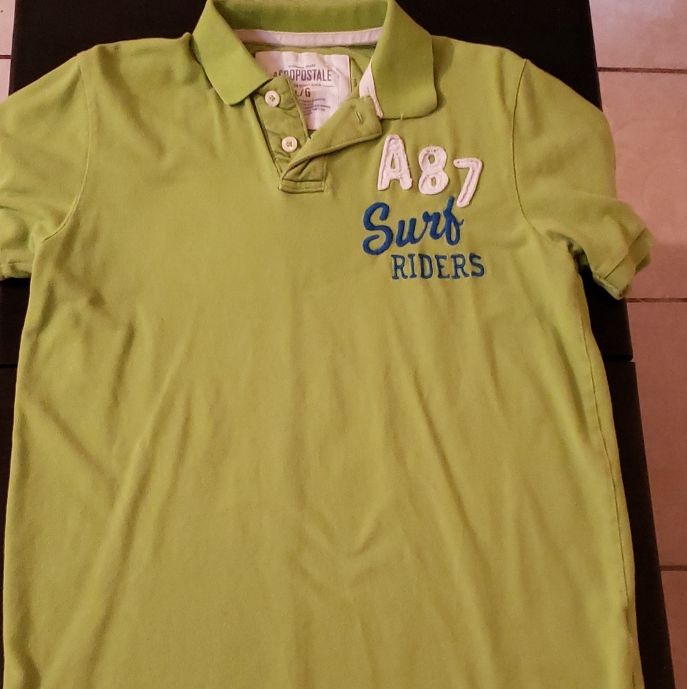 Aeropostale Large SS Polo A87 Surf Riders